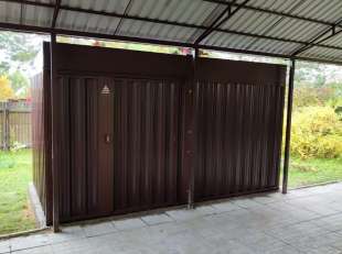 Хозблок для садовых принадлежностей в шоколадном цвете в дер. Гаврилково, Сергиево-Посадский г.о, МО