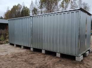 Хозблок для квадроцикла, лодки и прочих вещей в цинковом цвете в пос. Беличье, Приозерский р-н, Ленинградская обл.