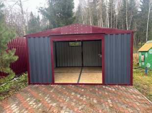 Хозблок для садовой техники и шин в комбинированной расцветке в СТ Луч, Гагаринский мун.окр, Смоленская обл.