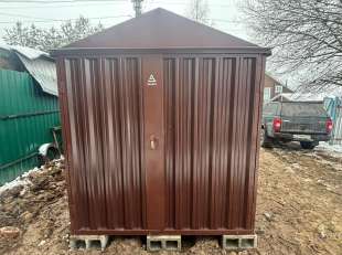 Хозблок для хозяйственных принадлежностей в шоколадном цвете в дер. Подушкино, Сергиево-Посадский г.о, МО