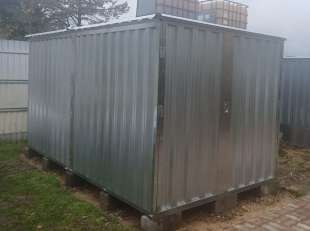 Хозблок для хозяйственных вещей в цинковом цвете в дер. Черусти, мун.окр. Шатура, МО