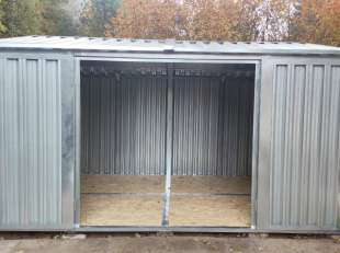 Хозблок для хозяйственных вещей в цинковом цвете в дер. Сырьево, Наро-Фоминский г.о, МО