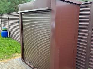 Уличный шкаф для инвентаря в шоколадном цвете в КП Новотишково, Пушкинский г. о, МО