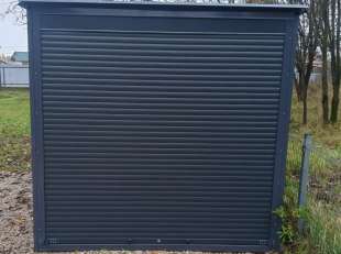 Гараж для квадроцикла в графитовом цвете в дер. Шилово, Боровский мун.окр, Калужская обл.