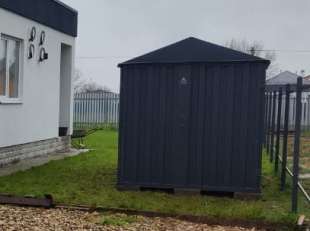 Два хозблока для хозяйственных принадлежностей в графитовом цвете в дер. Подпорино, мун.окр. Истра, МО