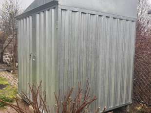 Хозблок для хозяйственных вещей в цинковом цвете в СНТ Южное, Чеховский мун.окр. МО