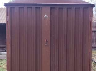 Хозблок для мини трактора в шоколадном цвете в дер. Острово, Орехово-Зуевский р-н, МО