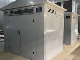 Два люксовых хозблока для инвентаря, техники и ТМЦ в светло-сером цвете в г. Москва, наб. Академика Туполева