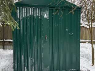 Хозблок для хозяйственных вещей в зеленом цвете в дер. Сбоево, Дмитровский г.о, МО