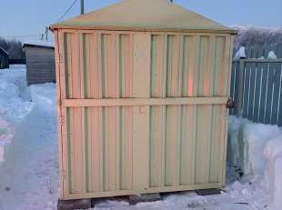 Гараж для квадроцикла в цвете "слоновая кость" в СТ Молдавский хуторок, Заокский р-н, Тульская обл.