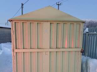 Гараж для квадроцикла в цвете "слоновая кость" в СТ Молдавский хуторок, Заокский р-н, Тульская обл.