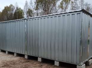 Хозблок для квадроцикла, лодки и прочих вещей в цинковом цвете в пос. Беличье, Приозерский р-н, Ленинградская обл.